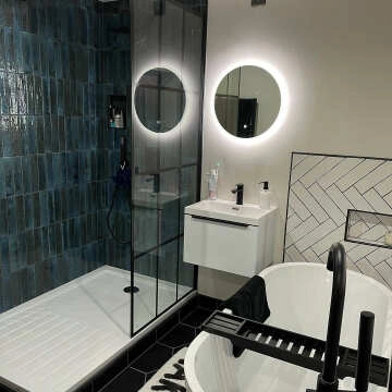 Aria Round Illuminated LED Mirror 500mm