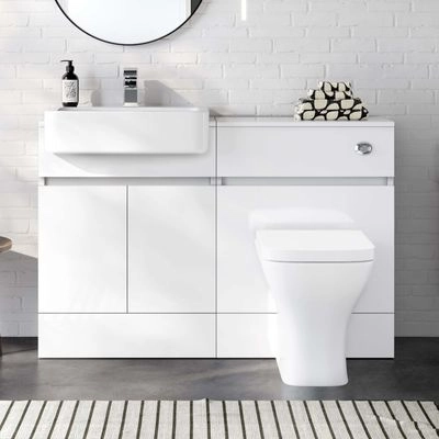 Combined Vanity & Toilet