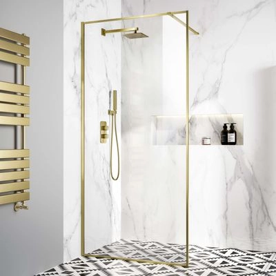 Brushed Brass Showers