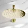 Ballina Premium Brushed Brass Round Thermostatic Shower Set - 200mm Head & Hand Shower