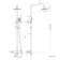 Ballina Premium Brushed Brass Round Thermostatic Shower