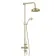 Nevis Brushed Brass Traditional Thermostatic Shower Set with Hand Shower