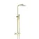 Brushed Brass Square Thermostatic Shower