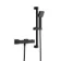 Cork Matt Black Square Thermostatic Bar Shower Set
