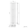 Faro Chrome Single Flat Panel Vertical Radiator 1600x350mm