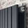 Faro Anthracite Double Flat Panel Vertical Radiator 1600x420mm