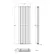Faro Anthracite Double Flat Panel Vertical Radiator 1600x490mm