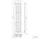 Marbella White Single Oval Panel Radiator 1600x360mm