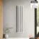 Marbella White Double Oval Panel Radiator 1600x360mm