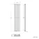 Marbella White Double Oval Panel Radiator 1600x360mm
