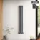 Marbella Anthracite Double Oval Panel Radiator 1600x240mm
