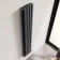 Marbella Anthracite Double Oval Panel Radiator 1600x240mm