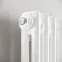 Athens White Double Column Vertical Traditional Radiator 1500x200mm