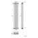 Athens White Triple Column Vertical Traditional Radiator 1500x290mm
