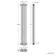 Athens Stone Grey Triple Column Vertical Traditional Radiator 1800x290mm