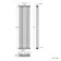 Athens Stone Grey Triple Column Vertical Traditional Radiator 1800x470mm