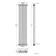 Athens Matt Black Double Column Vertical Traditional Radiator 1800x380mm