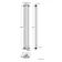 Athens Anthracite Double Column Vertical Traditional Radiator 1500x200mm