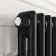 Athens Matt Black Double Column Vertical Traditional Radiator 1500x200mm
