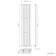 Marbella Matt Black Single Oval Panel Radiator 1600x360mm
