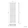 Marbella Matt Black Single Oval Panel Radiator 1600x480mm