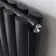 Marbella Matt Black Double Oval Panel Radiator 1600x240mm
