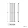 Marbella Matt Black Double Oval Panel Radiator 1600x480mm