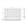 Faro White Single Flat Panel Horizontal Radiator 600x1190mm