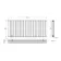 Faro Anthracite Double Flat Panel Horizontal Radiator 600x1400mm