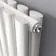 Marbella White Double Oval Panel Radiator 600x600mm