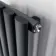 Marbella Anthracite Single Oval Panel Radiator 600x420mm