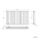 Marbella Anthracite Double Oval Panel Radiator 600x1020mm