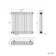 Athens Stone Grey Triple Column Horizontal Traditional Radiator 600x605mm