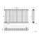Athens Matt Black Triple Column Horizontal Traditional Radiator 600x1010mm