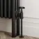 Athens Matt Black Triple Column Horizontal Traditional Radiator 300x1010mm