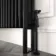 Athens Matt Black Triple Column Horizontal Traditional Radiator 450x1190mm