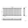 Athens Matt Black Triple Column Horizontal Traditional Radiator 600x1415mm