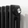 Athens Matt Black Double Column Horizontal Traditional Radiator 600x1595mm