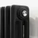 Athens Matt Black Triple Column Horizontal Traditional Radiator 600x1595mm