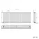 Athens Matt Black Triple Column Horizontal Traditional Radiator 600x1595mm