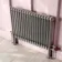 Athens Stone Grey Double Column Horizontal Traditional Radiator 600x785mm