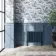 Athens Inky Blue Triple Column Horizontal Traditional Radiator 600x785mm