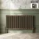 Athens Antique Gold Double Column Horizontal Traditional Radiator 600x1190mm