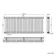 Athens Antique Gold Triple Column Horizontal Traditional Radiator 600x1415mm