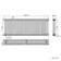 Athens Antique Gold Triple Column Horizontal Traditional Radiator 600x1595mm