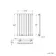 Marbella Matt Black Single Oval Panel Radiator 600x420mm