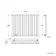 Marbella Matt Black Single Oval Panel Radiator 600x780mm