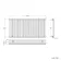 Marbella Matt Black Single Oval Panel Radiator 600x1200mm