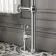 Gibraltar Small White Traditional Heated Towel Radiator (With Overhanging Rail) 