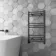 Barcelona Anthracite Straight Heated Towel Rail 800x450mm
